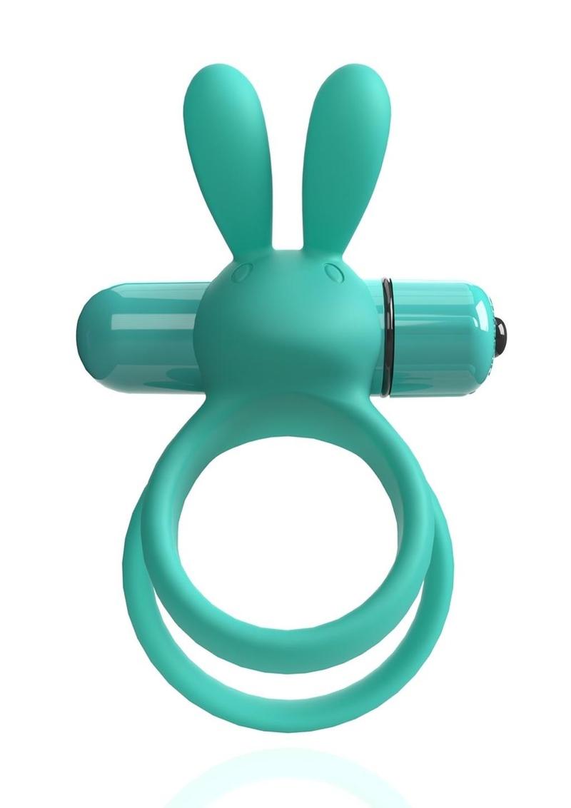 Load image into Gallery viewer, 4b Ohare XL Rechargeable Silicone Rabbit Vibrating Cock Ring - Green/Kiwi - XLarge
