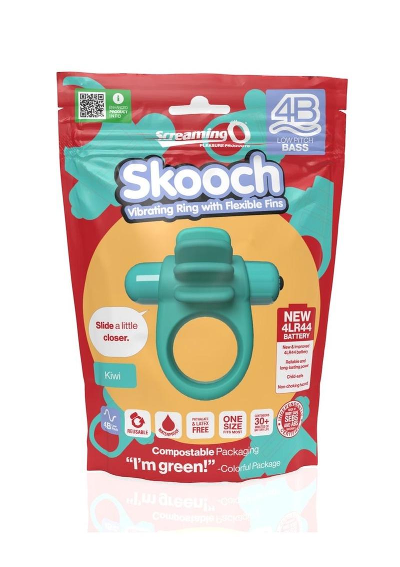 Load image into Gallery viewer, 4b Skooch Vibrating Cock Ring with Clitoral Stimulator - Green/Kiwi
