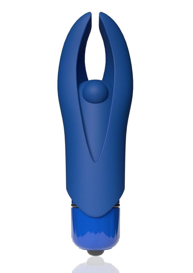 Load image into Gallery viewer, 4t Demon Rechargeable Silicone Mini Clitoral Stimulating Vibrator - Blue/Blueberry

