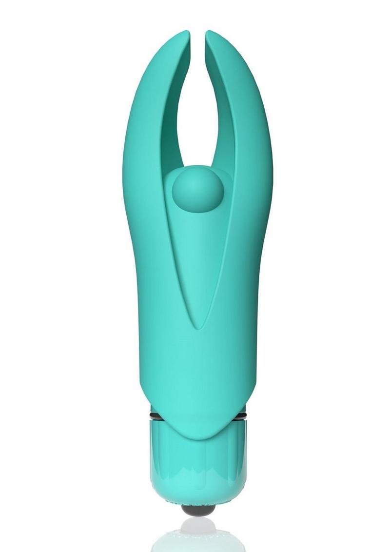 Load image into Gallery viewer, 4t Demon Rechargeable Silicone Mini Clitoral Stimulating Vibrator - Green/Kiwi
