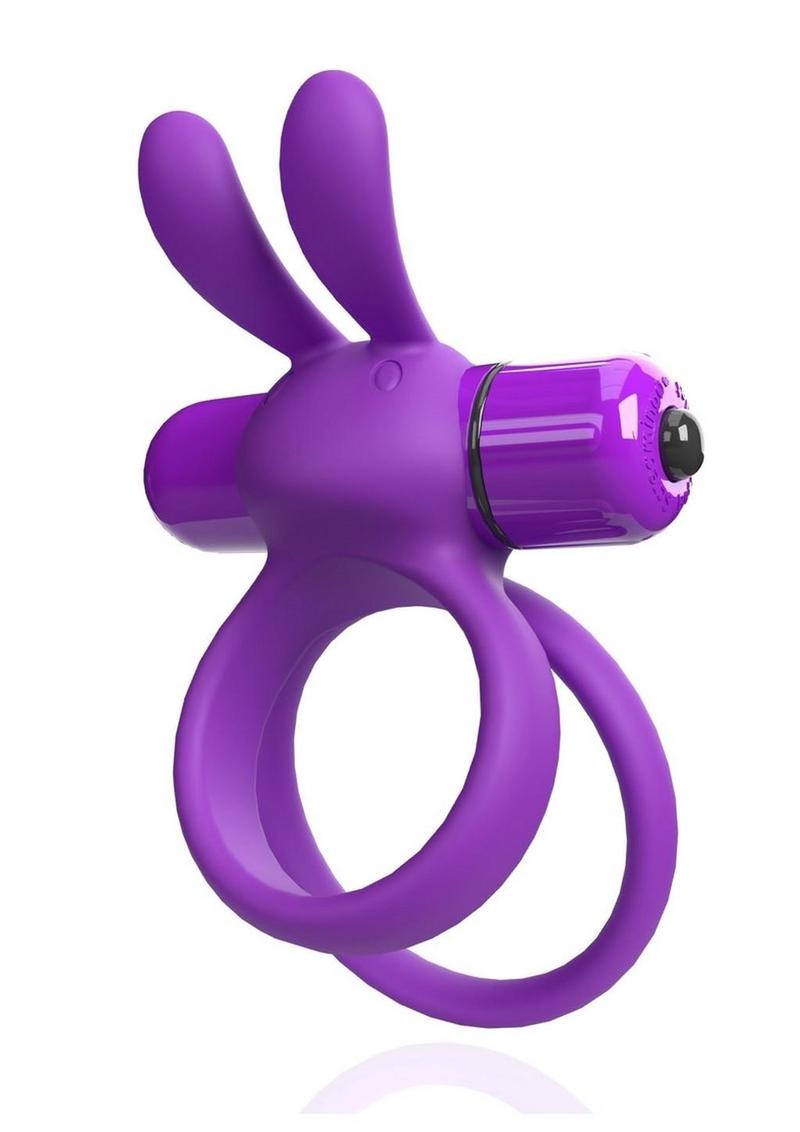 Load image into Gallery viewer, 4t Ohare XL Rechargeable Silicone Rabbit Vibrating Cock Ring
