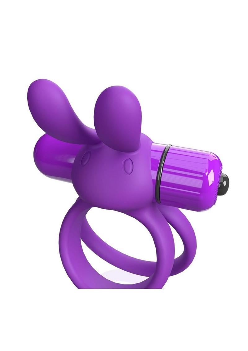 Load image into Gallery viewer, 4t Ohare XL Rechargeable Silicone Rabbit Vibrating Cock Ring
