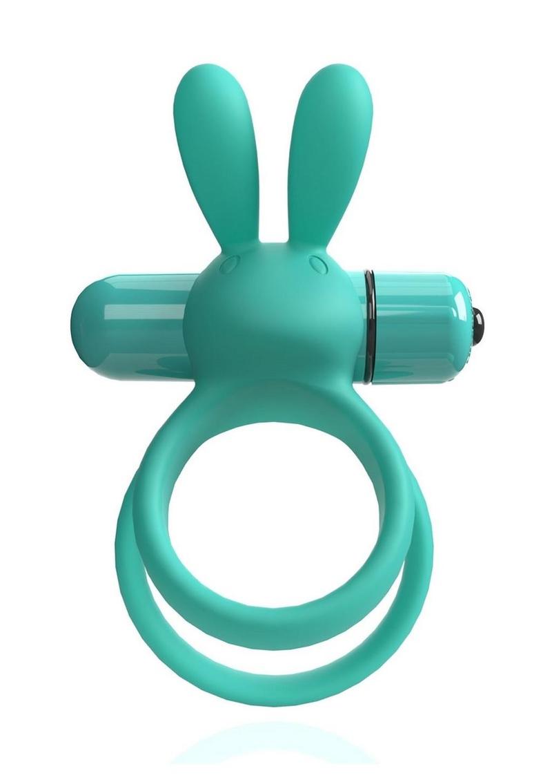 Load image into Gallery viewer, 4t Ohare XL Rechargeable Silicone Rabbit Vibrating Cock Ring - Green/Kiwi - XLarge
