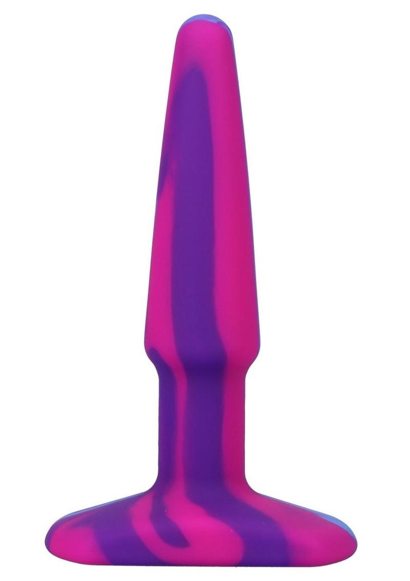 Load image into Gallery viewer, A-Play Groovy Silicone Anal Plug 4in - Fuschia - Magenta/Pink
