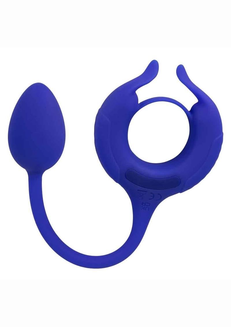 Load image into Gallery viewer, Admiral Plug and Play Weighted Silicone Cock Ring - Blue
