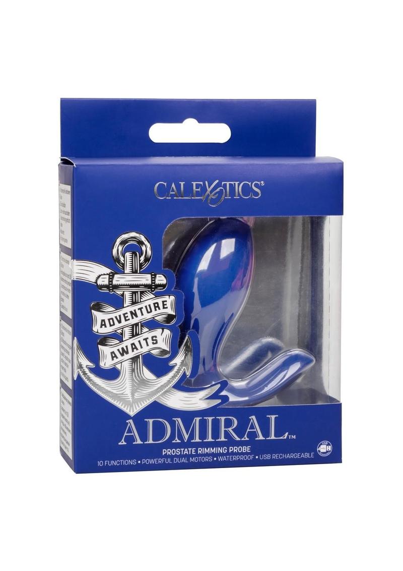 Load image into Gallery viewer, Admiral Prostate Rimming Rechargeable Silicone Probe - Blue
