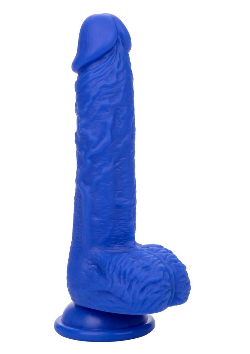 Load image into Gallery viewer, Admiral Vibrating Sailor Rechargeable Silicone Dildo - Blue - 7in
