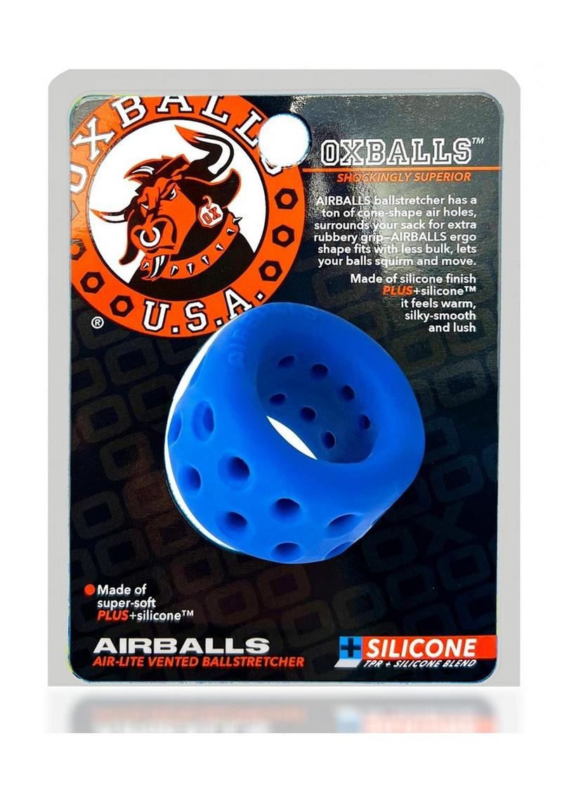 Load image into Gallery viewer, Airballs Air-Lite Silicone Ballstretcher - Police - Blue
