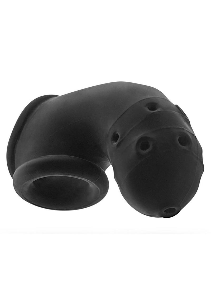 Load image into Gallery viewer, Airlock Air-Lite Vented Silicone Chastity - Black/Black Ice
