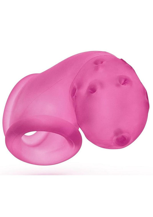 Airlock Air-Lite Vented Silicone Chastity - Pink Ice