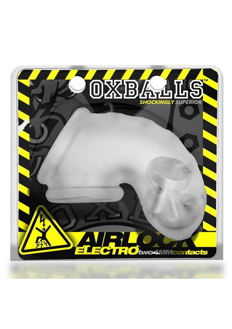 Load image into Gallery viewer, Airlock Electro Air-Lite Vented Silicone Chastity - Clear/Clear Ice
