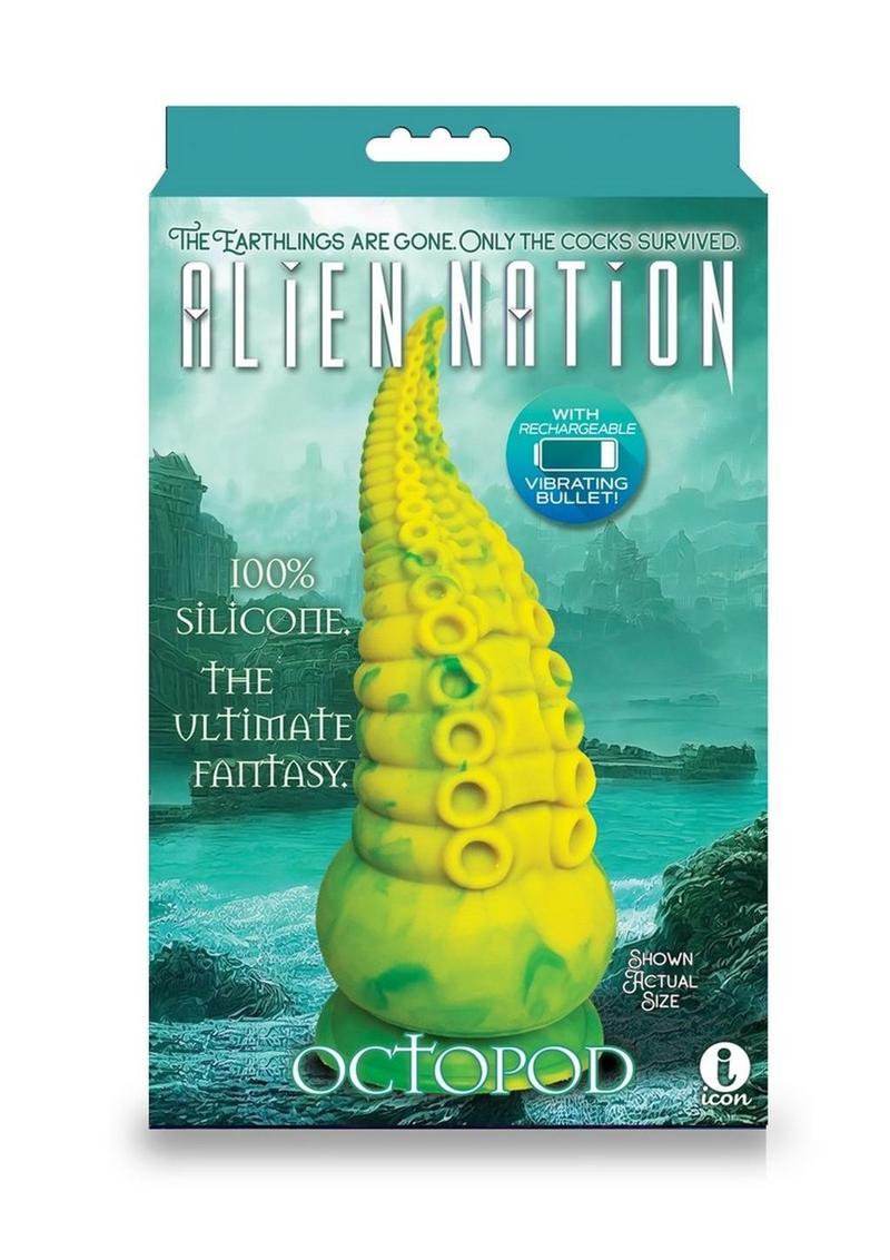 Load image into Gallery viewer, Alien Nation Octopos Silicone Creature Dildo - Yellow
