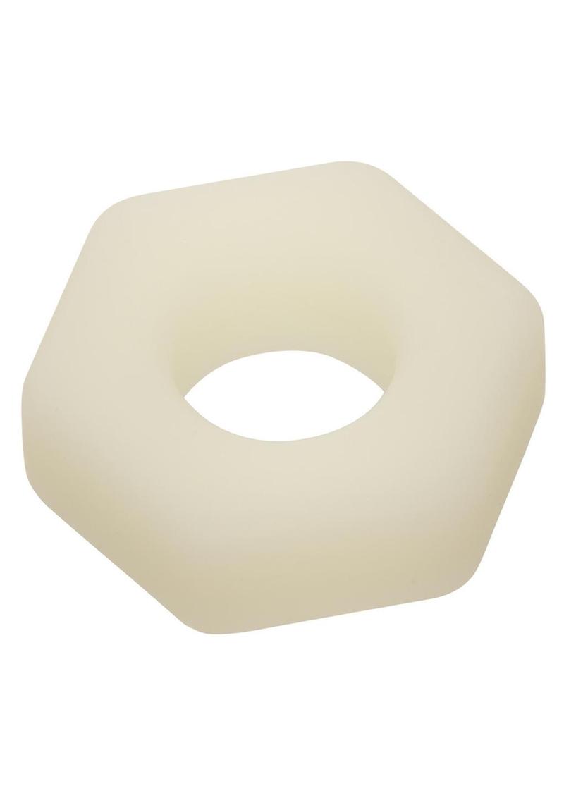 Load image into Gallery viewer, Alpha Glow In The Dark Liquid Silicone Prolong Sexagon Ring
