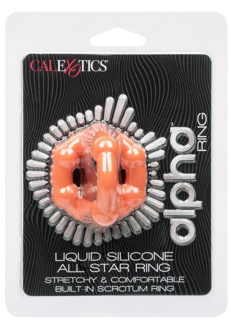 Load image into Gallery viewer, Alpha Liquid Silicone All Star Ring - Orange
