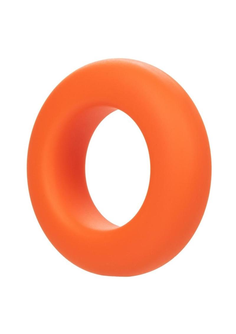 Load image into Gallery viewer, Alpha Liquid Silicone Prolong Cock Ring - Orange - Large
