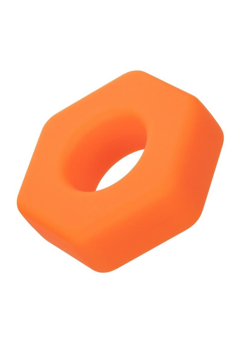 Load image into Gallery viewer, Alpha Liquid Silicone Prolong Sexagon Cock Ring
