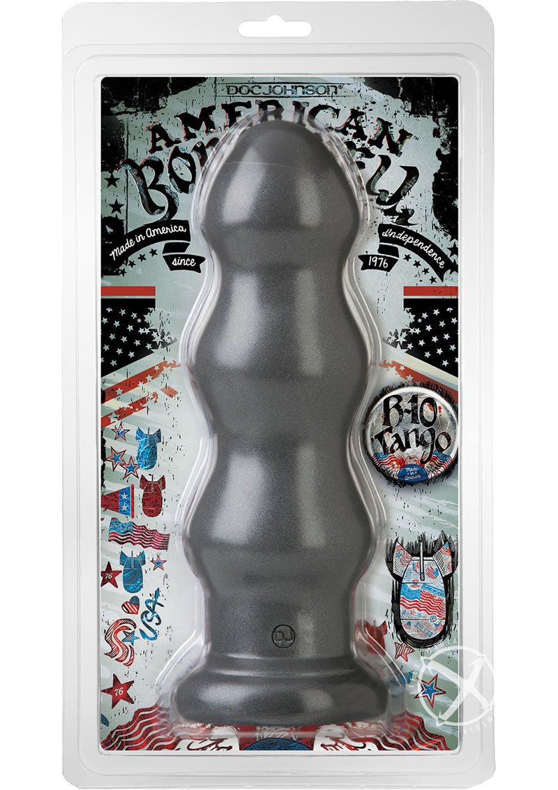 Load image into Gallery viewer, American Bombshell B-10 Tango Dildo - Grey/Gun Metal - 10in
