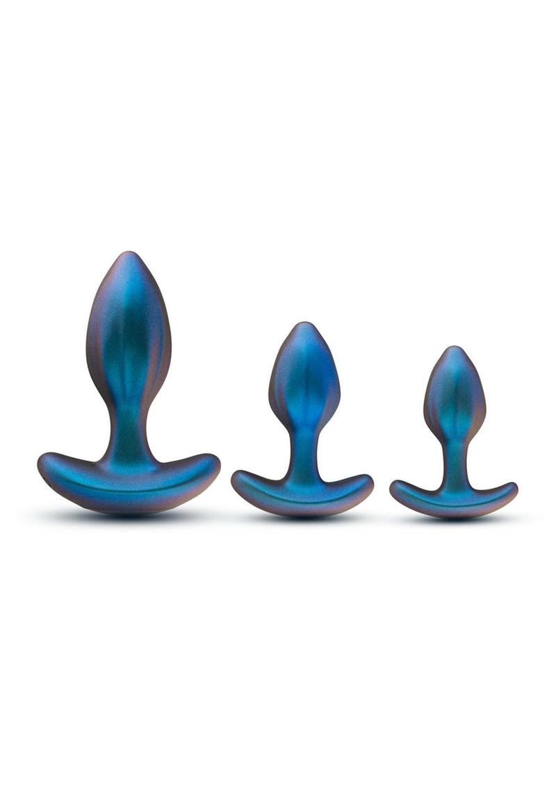 Load image into Gallery viewer, Anal Adventures Matrix Cosmos Plug Kit Silicone Anal Plug Set - Lunar
