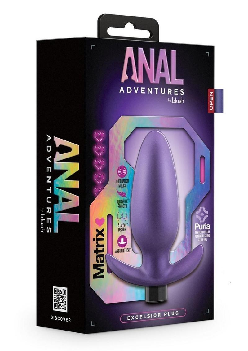 Load image into Gallery viewer, Anal Adventures Matrix Exceisor Plug Rechargeable Silicone Anal Plug - Astro - Purple/Violet
