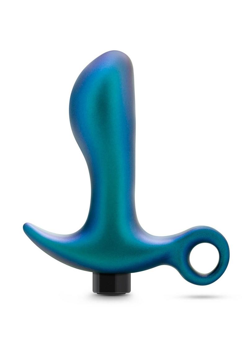 Load image into Gallery viewer, Anal Adventures Matrix Teleportation Plug Rechargeable Silicone Anal Plug - Lunar - Blue
