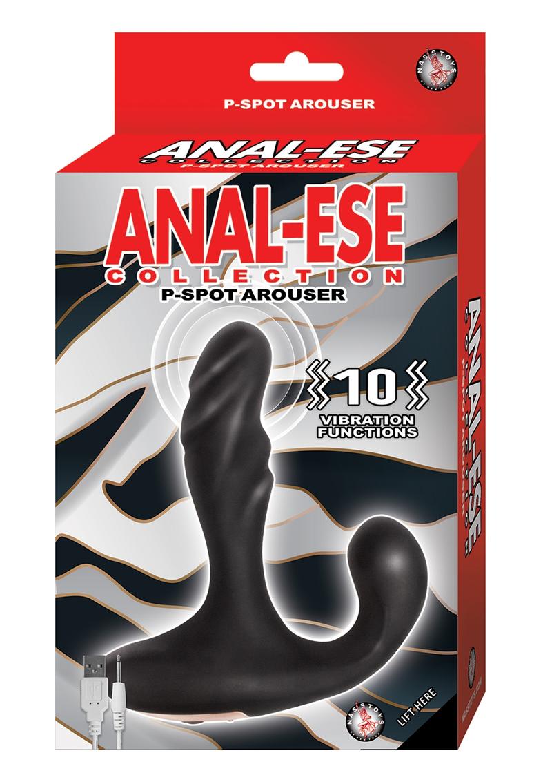 Load image into Gallery viewer, Anal-Ese Collection P-Spot Arouser Rechargeable Anal Vibrator - Black
