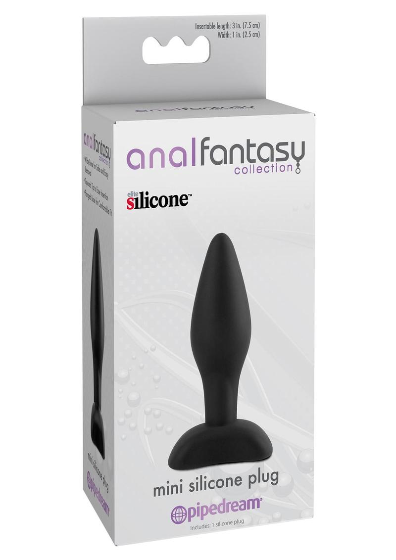 Load image into Gallery viewer, Anal Fantasy Collection Mini Silicone Plug Kit - Black - 3in
