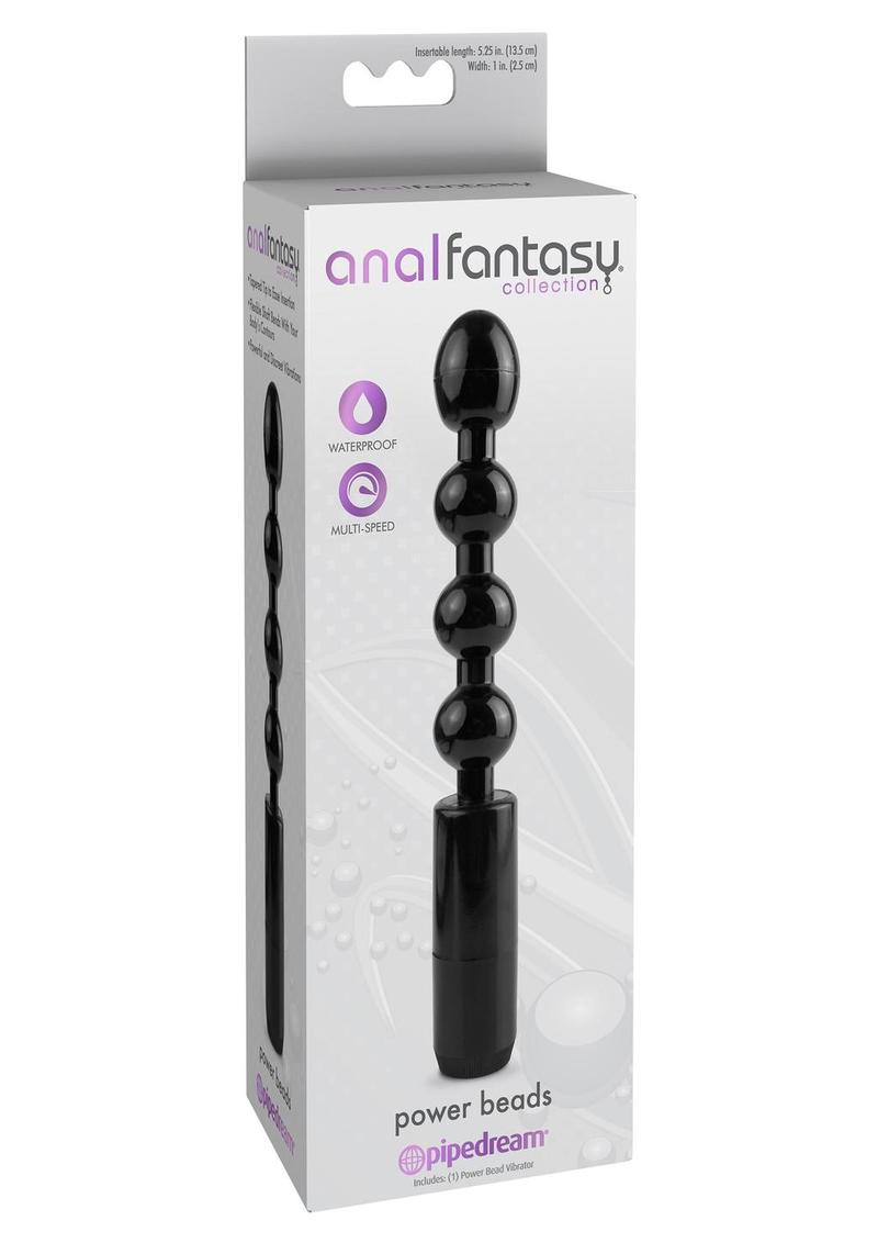 Load image into Gallery viewer, Anal Fantasy Collection Power Beads Waterproof - Black - 5.25in
