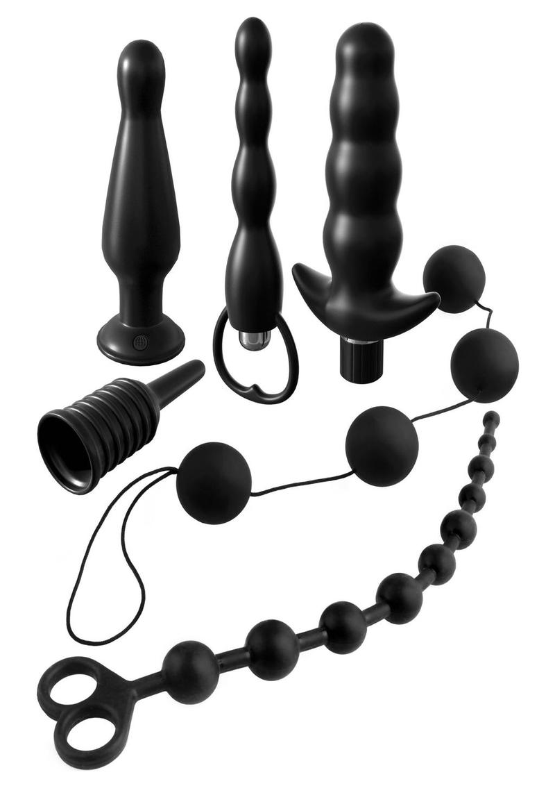 Load image into Gallery viewer, Anal Fantasy Collection Silicone Deluxe Fantasy Kit Waterproof - Black
