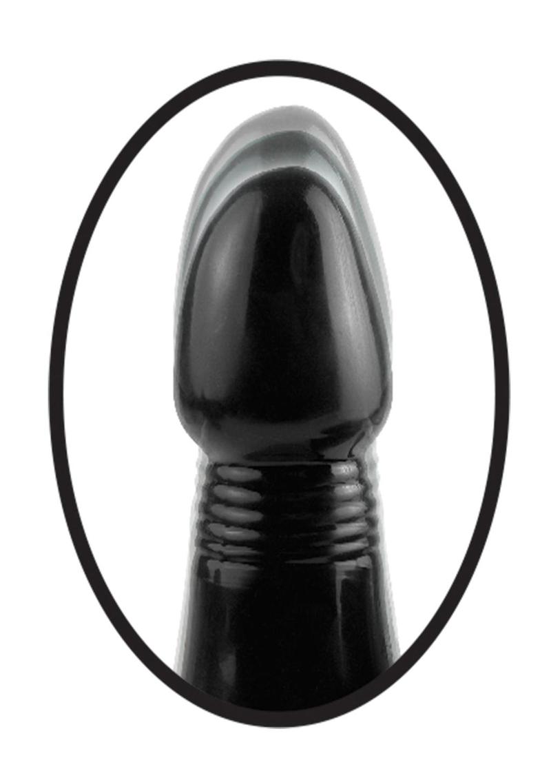 Load image into Gallery viewer, Anal Fantasy Collection Silicone Vibrating Thruster Waterproof - Black - 5.5in
