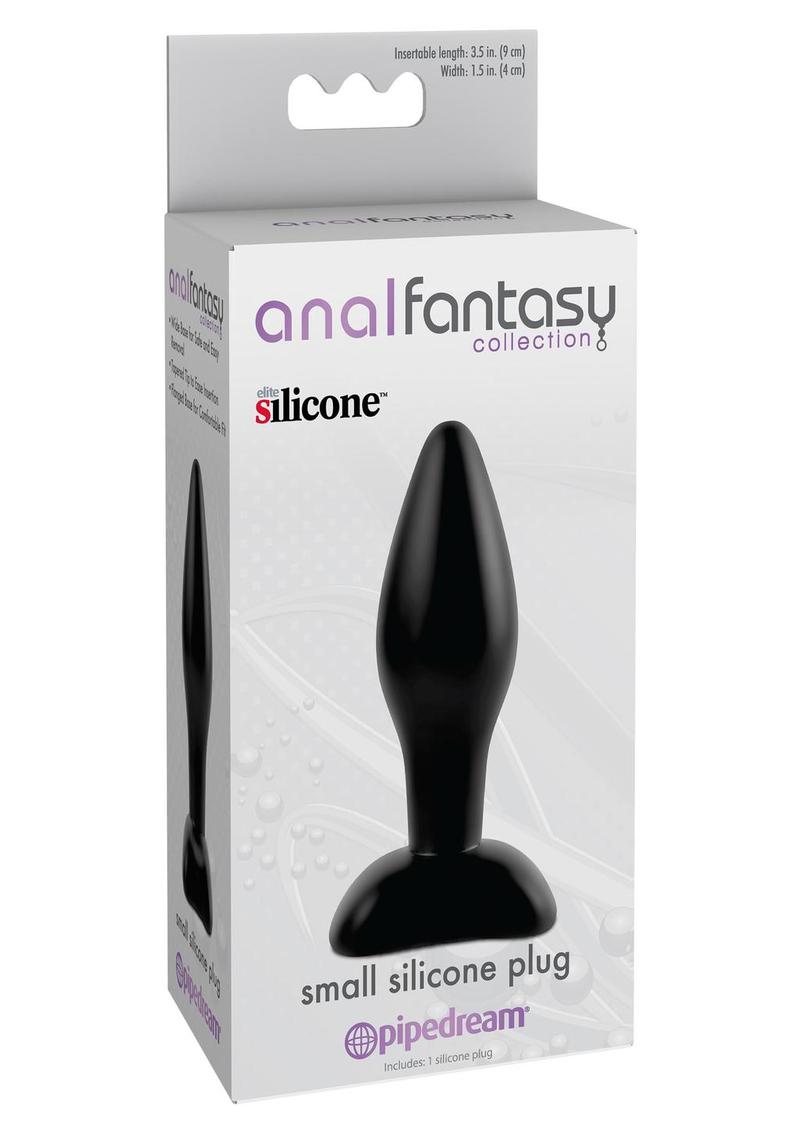 Load image into Gallery viewer, Anal Fantasy Collection Small Silicone Plug Kit - Black - Small - 3.5in
