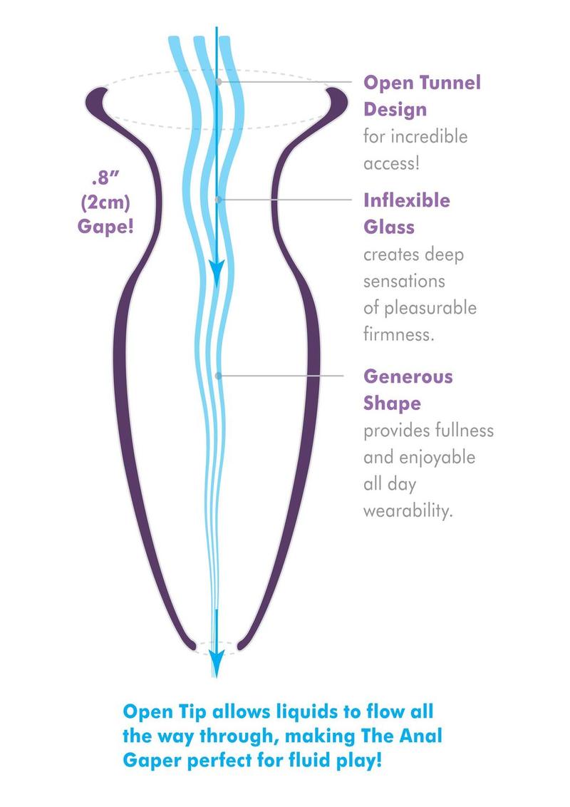 Load image into Gallery viewer, Anal Fantasy Elite Beginner's Anal Gaper Glass Open Tunnel

