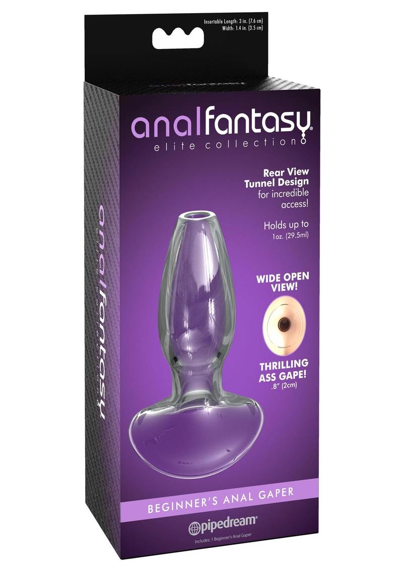 Load image into Gallery viewer, Anal Fantasy Elite Beginner's Anal Gaper Glass Open Tunnel
