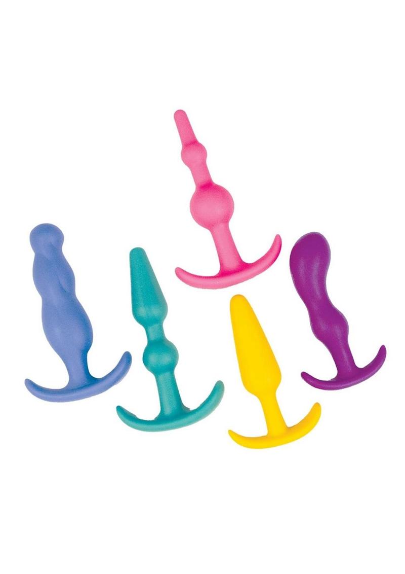 Load image into Gallery viewer, Anal Lovers Kit Silicone Anal Plugs - Multicolor
