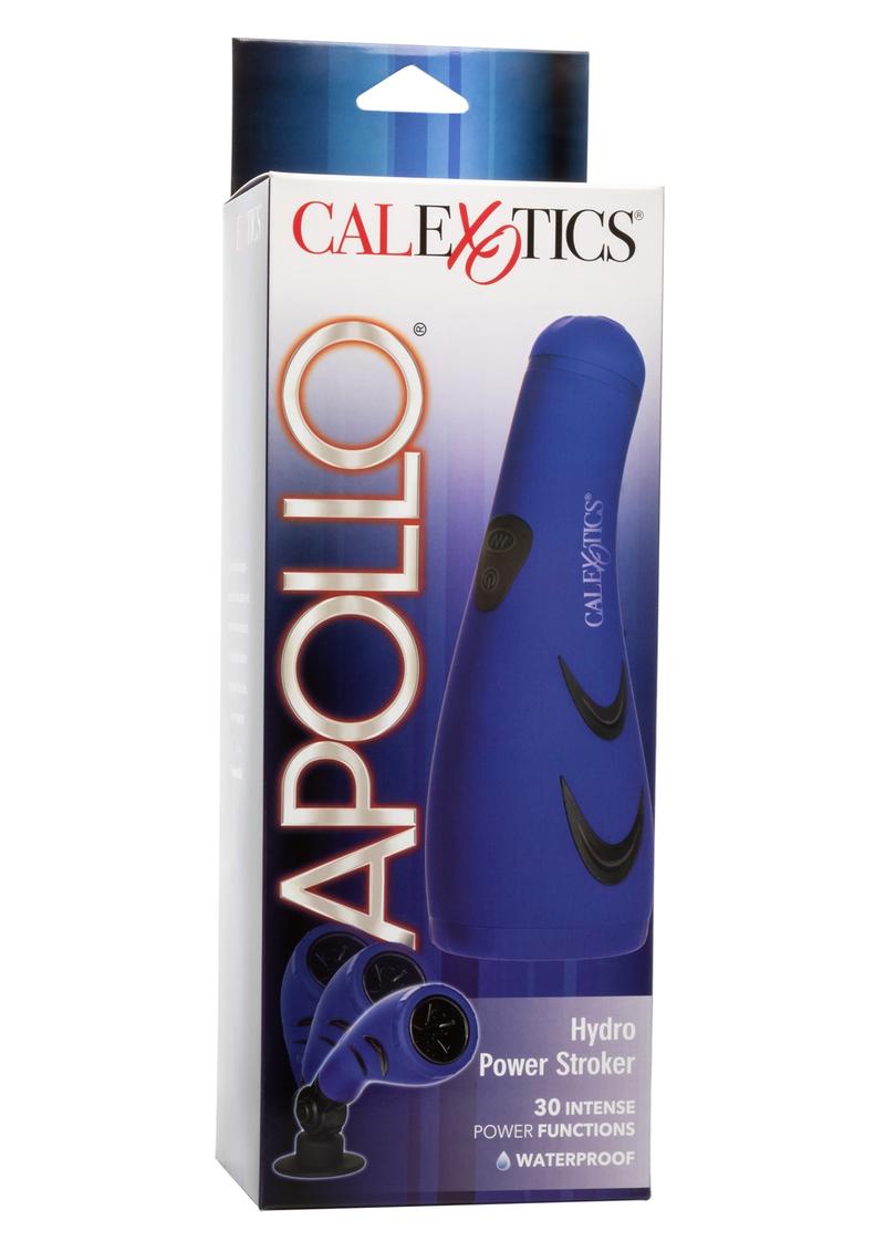 Load image into Gallery viewer, Apollo Hydro Power Stroker Silicone Masturbator Waterproof - Blue - 9.25in
