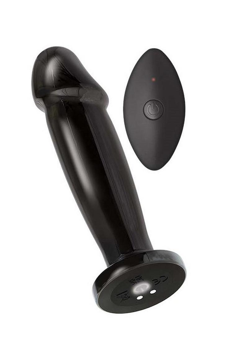 Load image into Gallery viewer, Ass-Sation Remote Control Vibrating Metal Anal Ecstasy - Black/Metal
