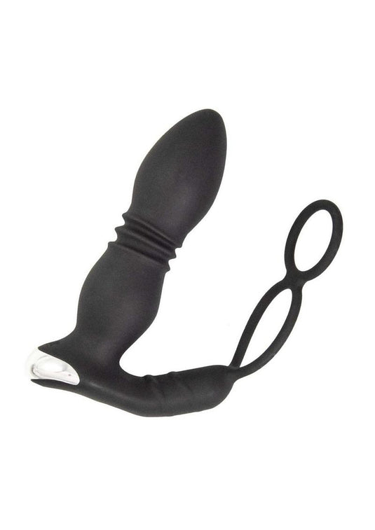 Ass-Sation Remote Thrusting Rechargeable Silicone Power Plug