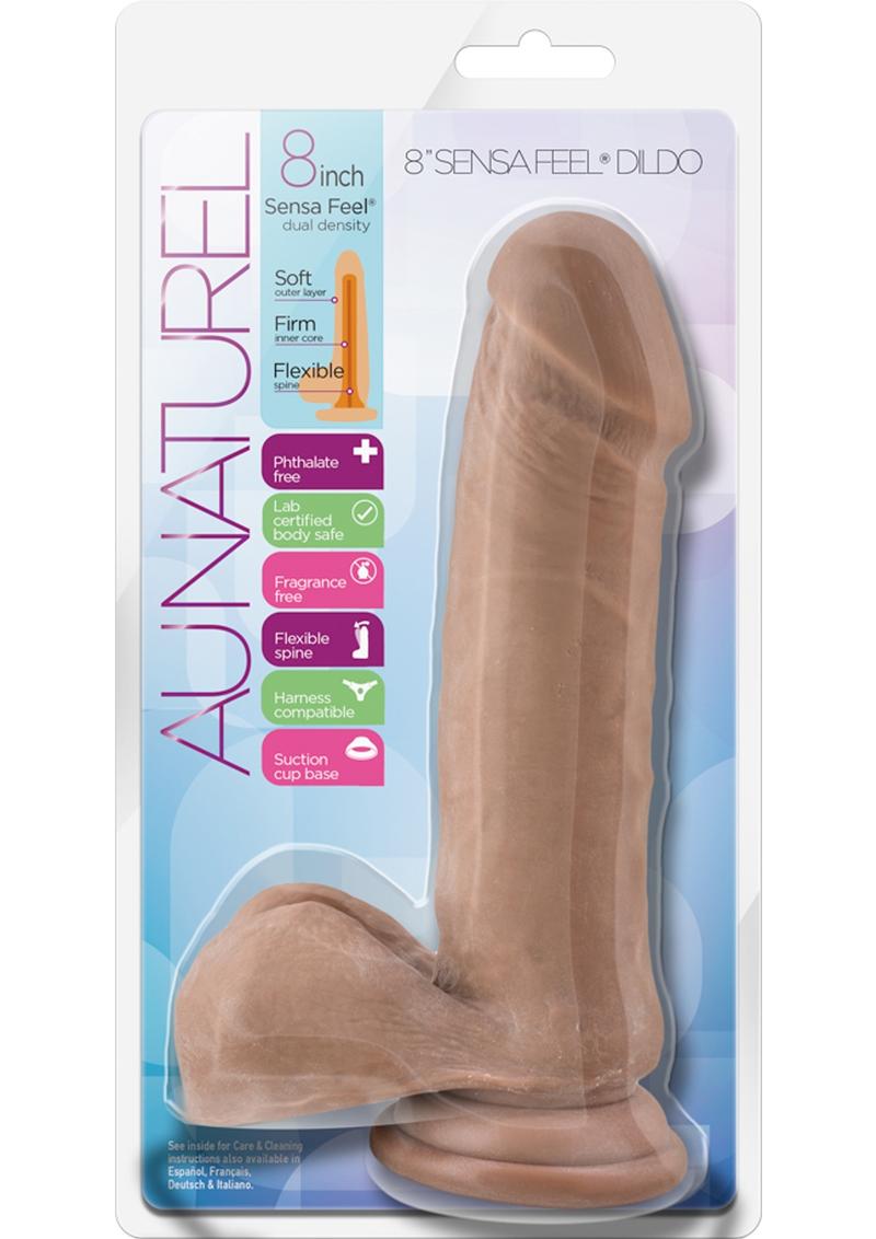 Load image into Gallery viewer, Au Naturel Sensa Feel Dildo - Caramel - 8in

