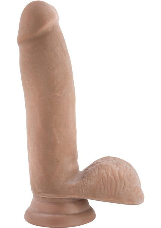 Au Naturel Sensa Feel Dildo with Suction Cup - Caramel - 7in