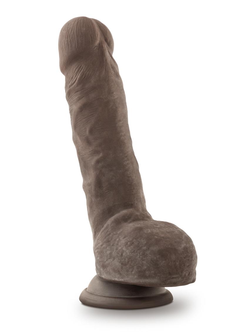 Load image into Gallery viewer, Au Naturel Sensa Feel Dildo with Suction Cup - Brown/Chocolate - 9in
