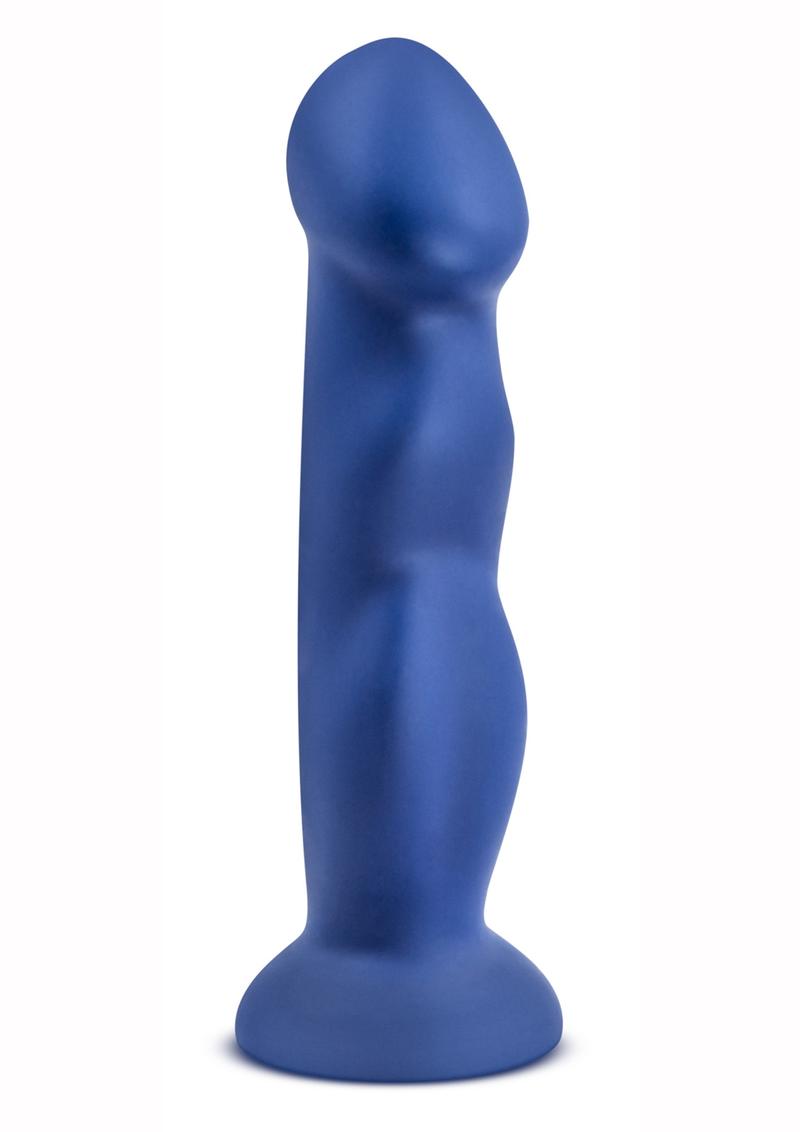 Load image into Gallery viewer, Avant D12 Suko Silicone Dildo with Suction Cup - Blue/Indigo - 8in
