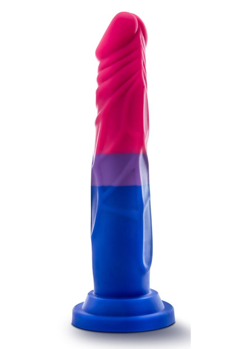 Load image into Gallery viewer, Avant Pride P8 Love Silicone Dildo - Multicolor - Small - 7.5in
