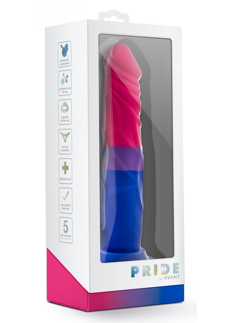 Load image into Gallery viewer, Avant Pride P8 Love Silicone Dildo - Multicolor - Small - 7.5in
