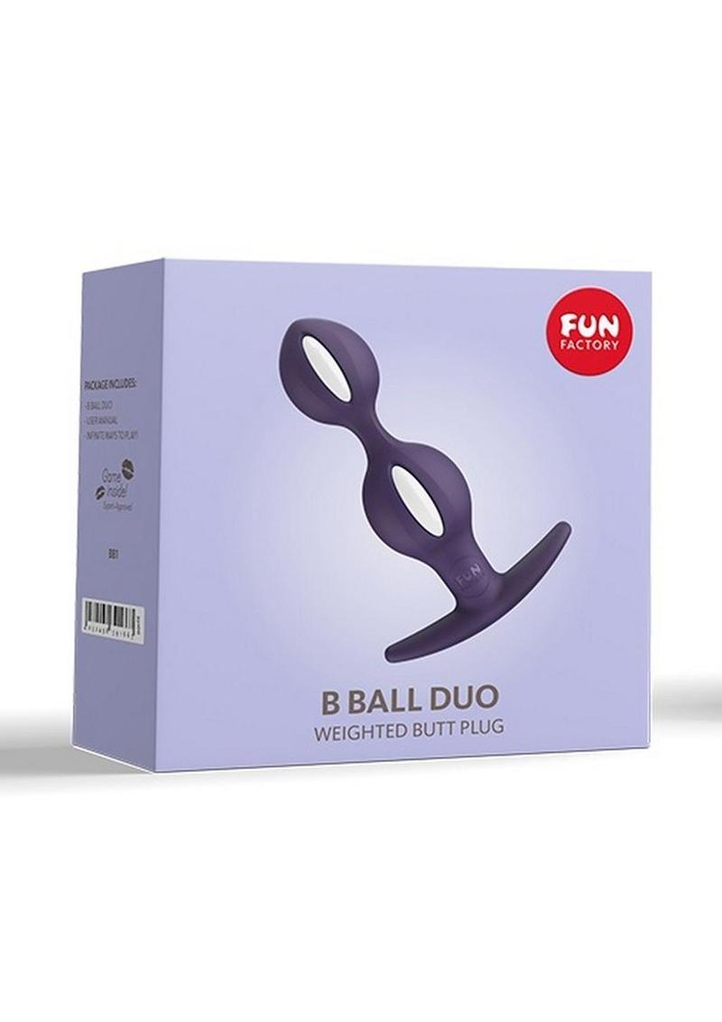 Load image into Gallery viewer, B Balls Silicone Anal Stimulator - Dark - Purple/Violet/White
