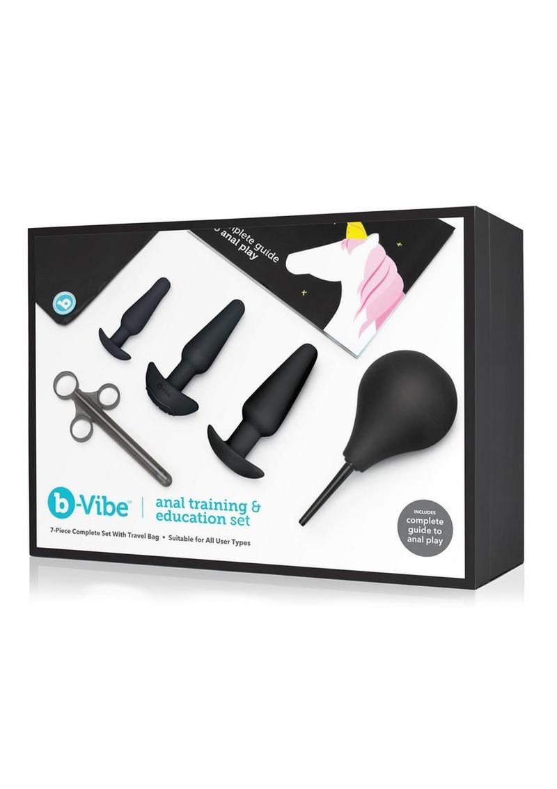 Load image into Gallery viewer, B-Vibe Anal Education Set Rechargeable Silicone Anal Play - Black
