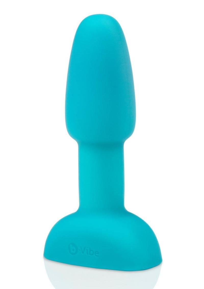 Load image into Gallery viewer, B-Vibe Rimming Petite Rechargeable Silicone Anal Plug with Remote Control - Teal
