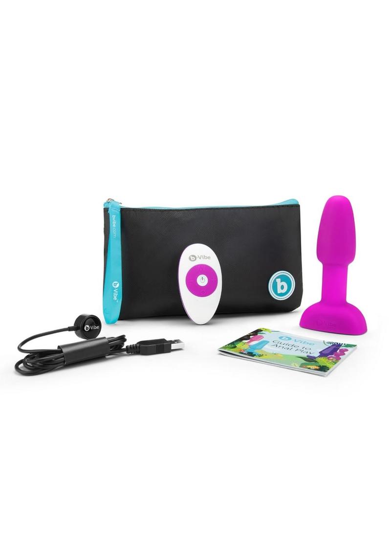 Load image into Gallery viewer, B-Vibe Rimming Petite Rechargeable Silicone Anal Plug with Remote
