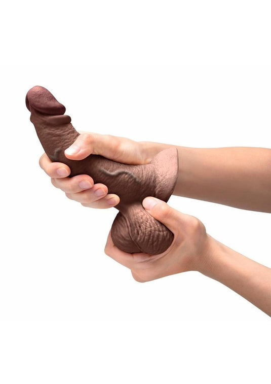 B-Vibe Slipskin Realistic Silicone Curved Dildo