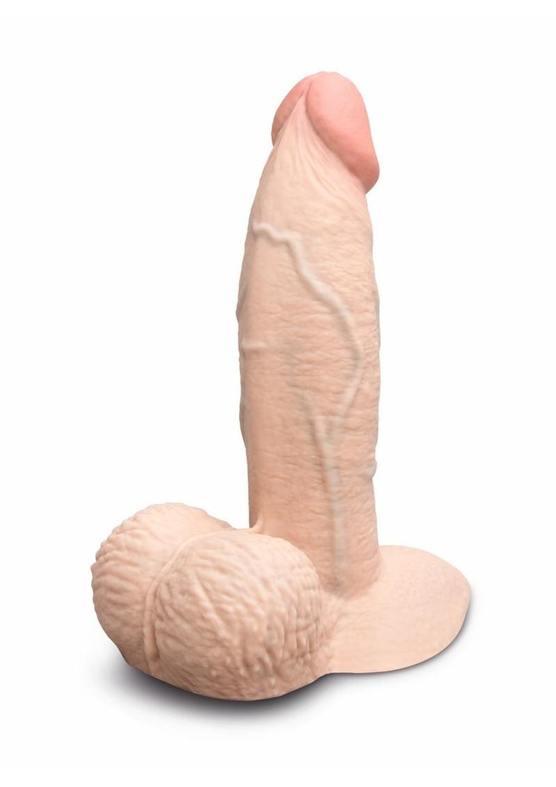 Load image into Gallery viewer, B-Vibe Slipskin Realistic Silicone Girthy Dildo - Vanilla - 6in
