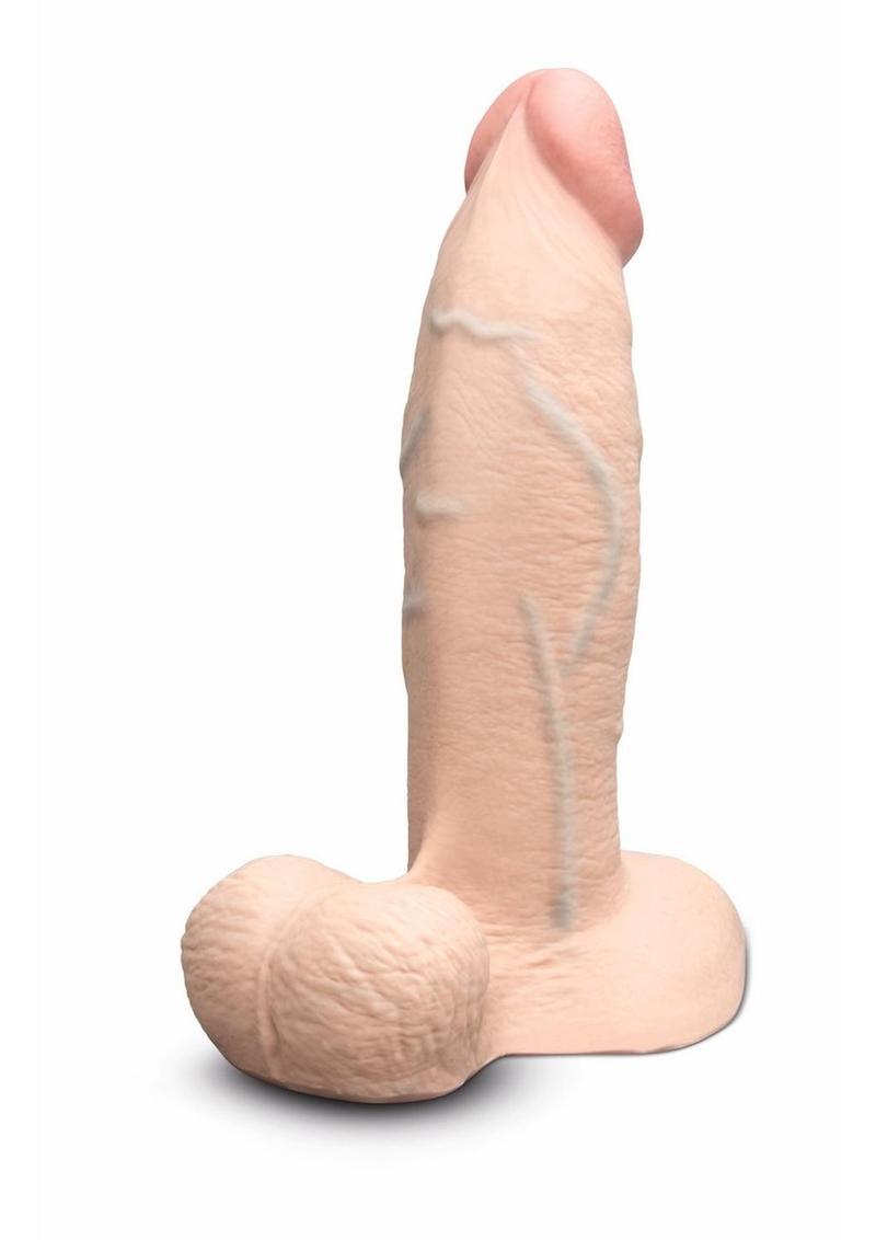 Load image into Gallery viewer, B-Vibe Slipskin Realistic Silicone Girthy Dildo - Vanilla - 8in
