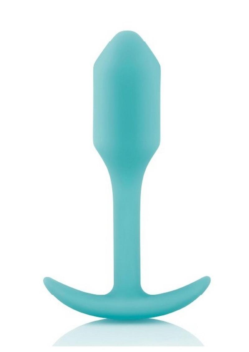 Load image into Gallery viewer, B-Vibe Snug Plug 1 Silicone Weighted Butt Plug - Green/Mint Green
